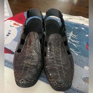 Dark gray Rieker sling backs 39/8